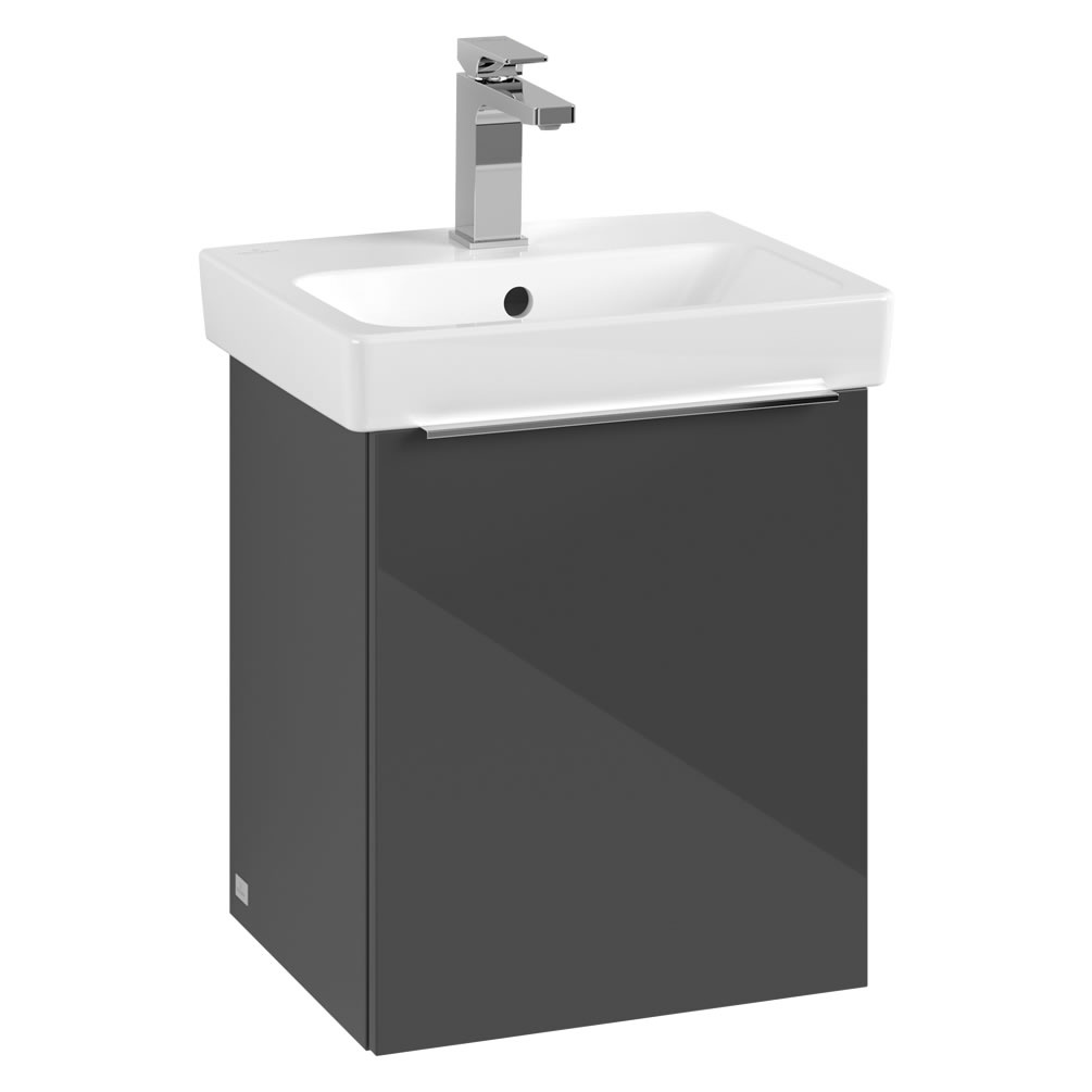 Cutout image of Villeroy & Boch Architectura Grey 450mm Wall-Hung Vanity Unit & Basin